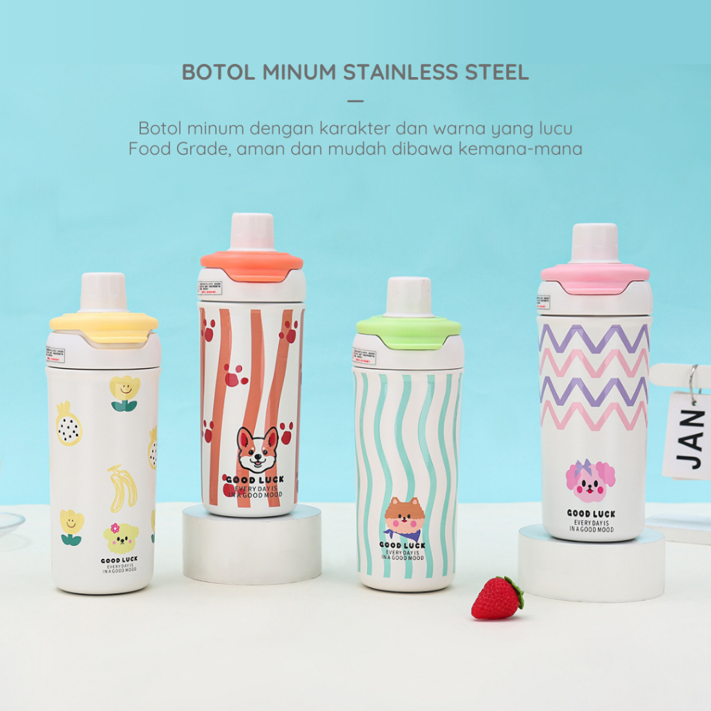 Jual UMIKEE Tumbler Aesthetic Botol Minum Vacuum 650ml Stainless Steel ...