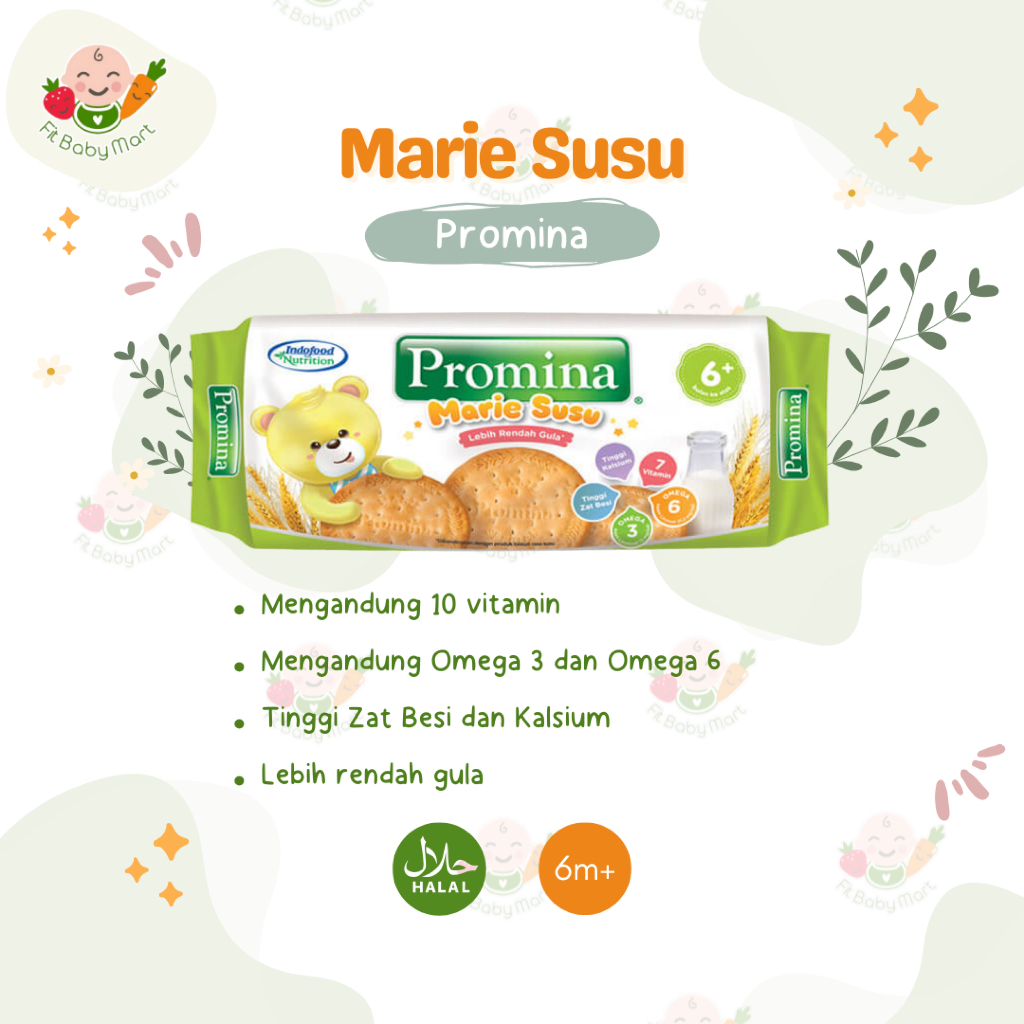 Jual PROMINA - Biskuit Marrie Susu Roll | Cemilan Snack Bayi | Snack ...