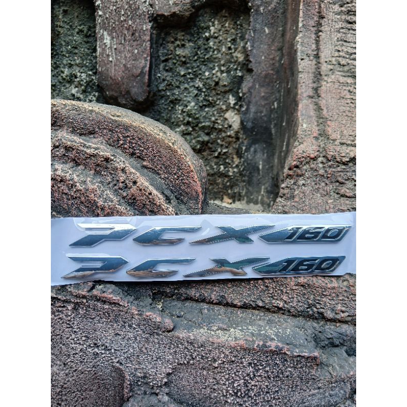 Jual emblem Honda PCX 160 timbul keras harga sepasang tinggal tempel ...