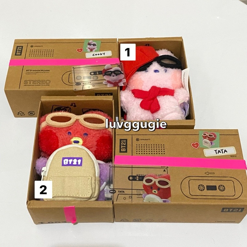 Jual OFFICIAL BT21 STEREO MININI PLUSH COOKY TATA BTS UNSEALED | Shopee ...