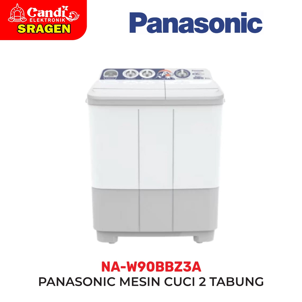 PANASONIC Mesin Cuci 2 Tabung 9 Kg NA-W90BBZ3A