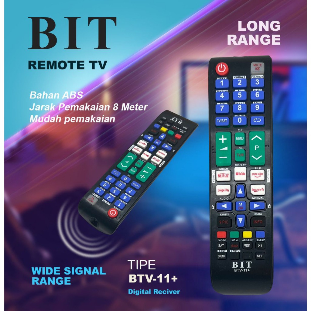 Jual Remote Smart Tv BTV11+Remote Tv Universal Remote Tv | Shopee Indonesia
