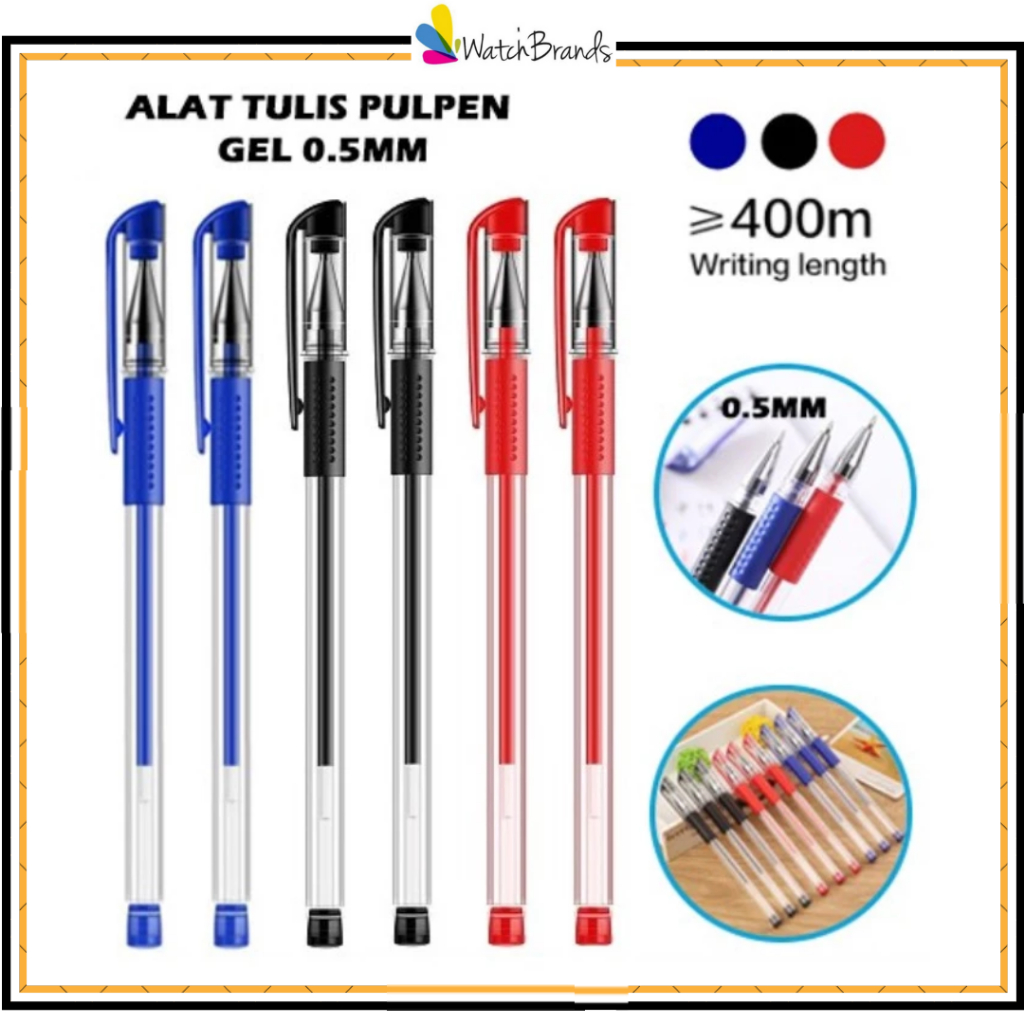 Jual WBS Pulpen Gel Ink 0.5Mm Alat Tulis Kantor Sekolah Pena Pen Tinta