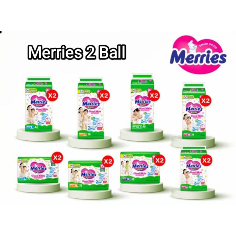 Jual Merries Pants Good Skin Paket 2 Ball All Size | Shopee Indonesia