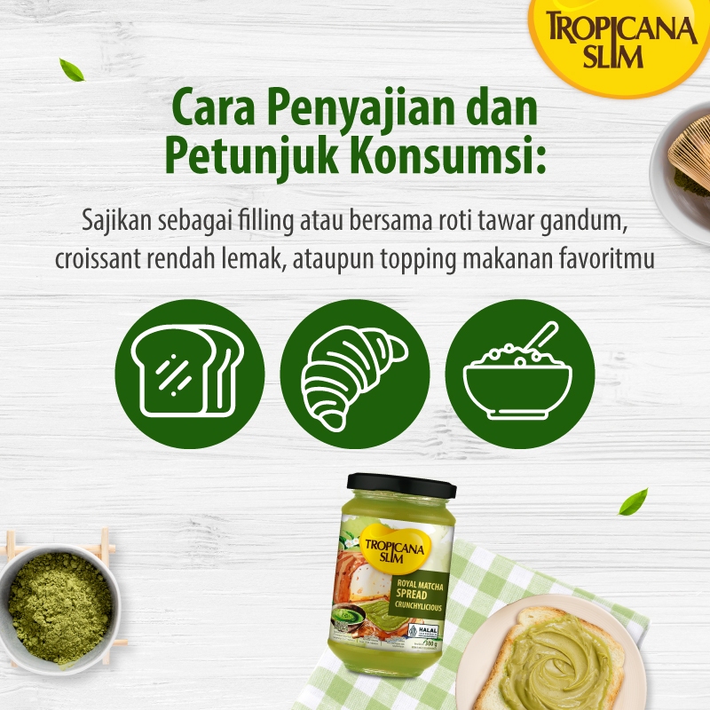 Jual Tropicana Slim Royal Matcha Spread 300 gram - Selai Matcha Bebas ...