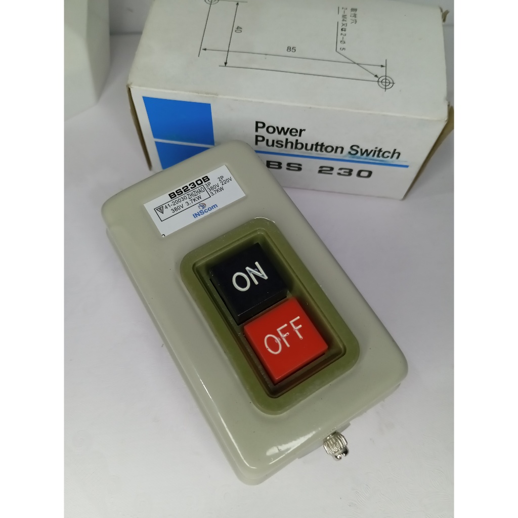 Jual Push Button On-Off BS 230 B BS-230B BS230B (30A) | Shopee Indonesia