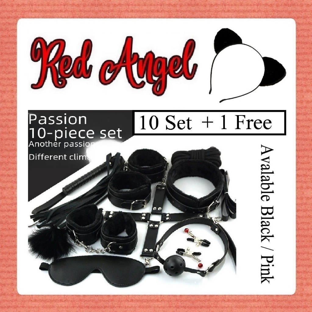 Jual Red Angel Paket Perlengkapan Kostum Cosplay Set BLACK 10 + 1 Extra ...