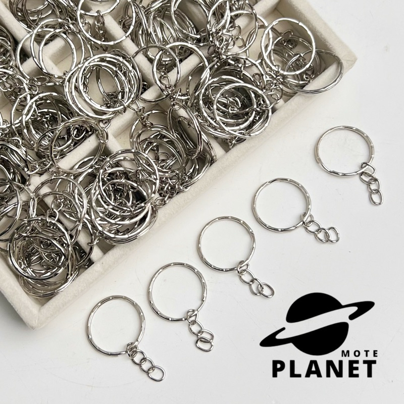 Ring Ganci Keychan Gerigi Bahan Kerajinan DIY (10 Pcs)