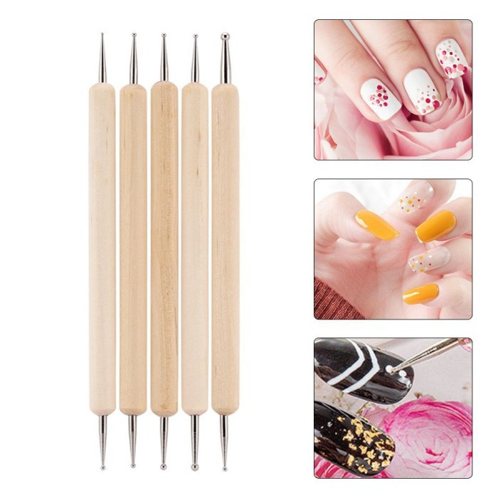 Zerodis Outils De Pointillés De Fleurs, 5pcs Peinture De Fleurs Dot Art