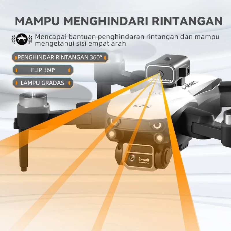 S2S Drone dengan kamera 8K, motor brushless, dan desain ringan 250 gram