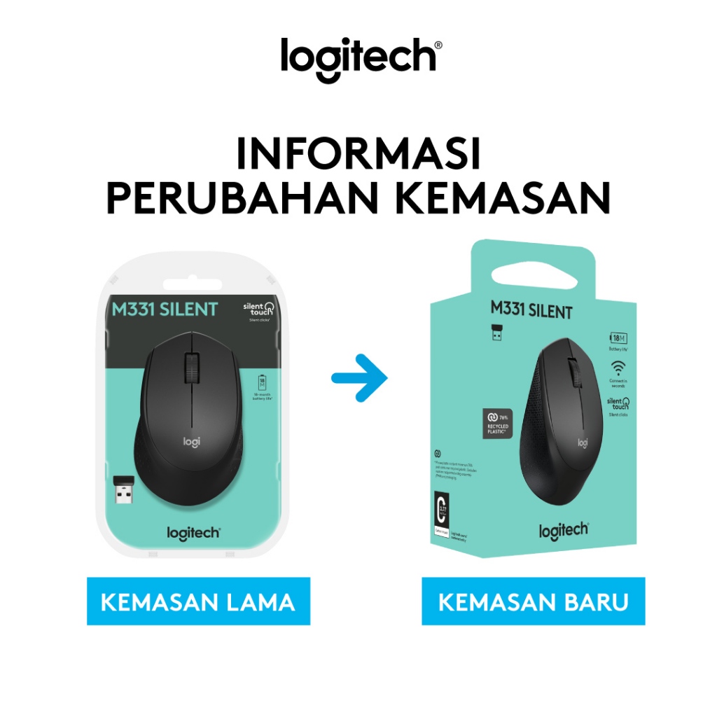 Logitech M331 Mouse Wireless Silent Click - Red (2)