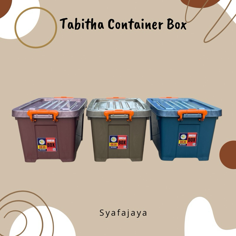 Jual Tabitha Container Box Plastik Mini Kotak Penyimpanan 30 Liter ...