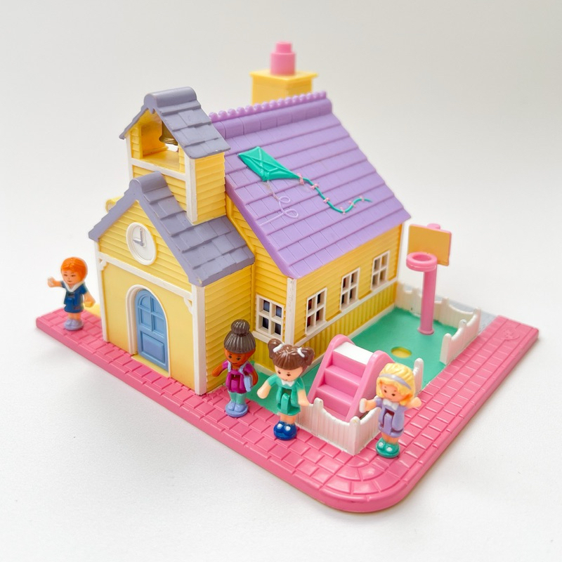 Polly Pocket Bluebird 1993 - École Pollyville (Incomplète) - Mini Univers Nostalgique