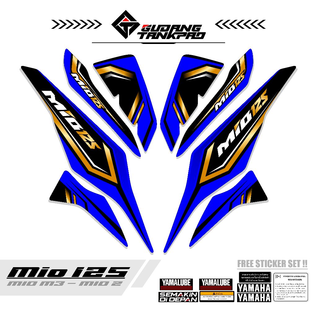 Jual STICKER STRIPING MIO M3 MIO Z MTF 55 / MIO 125 / STRIPING MIO M3 ...