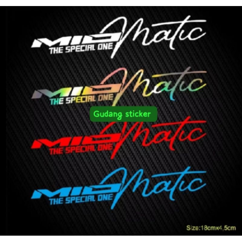 Jual stiker mio matic the special one sticker motor cutting matic ...