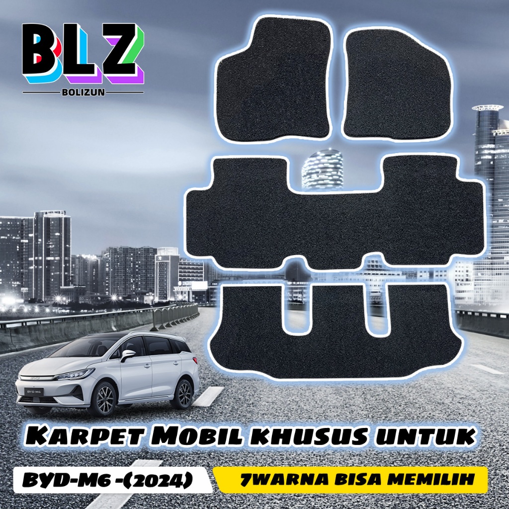 Jual BOLIZUN Karpet Mobil PVC Mie Bihun Custom Mobil BYD-M6 2024 - 3 ...