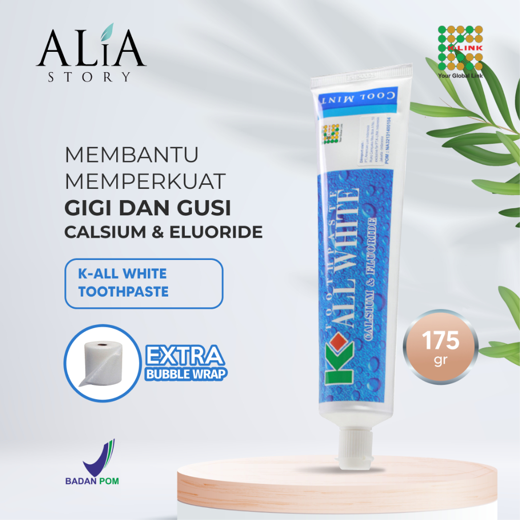 Jual Pasta Gigi K-All White Toothpaste (175 gr) BPOM Menyegarkan Nafas ...