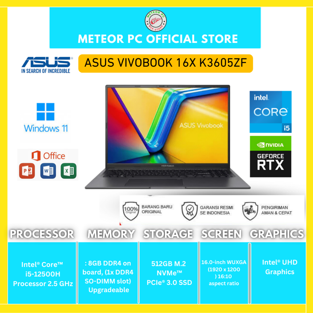 Jual Asus Vivobook 14X K3405VF-VIPS551 /Core i5-13500H/8GB/512GB SSD ...