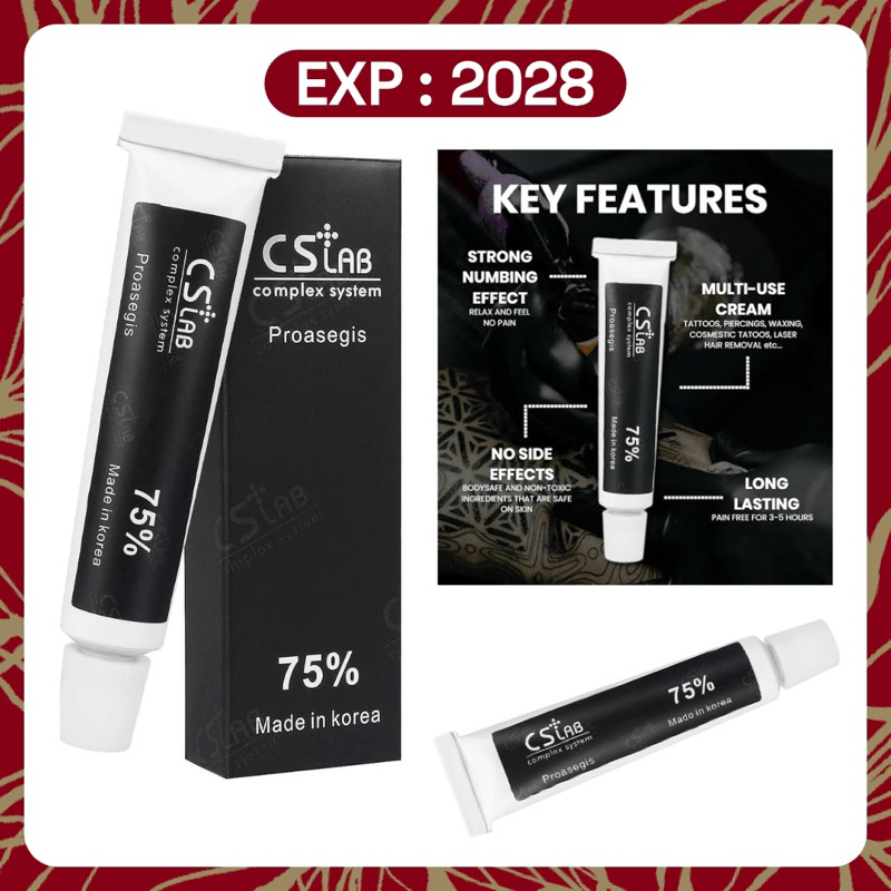 Jual [ EXP 2029 ] ORIGINAL CS LAB 75% Anestesi Cream | Shopee Indonesia