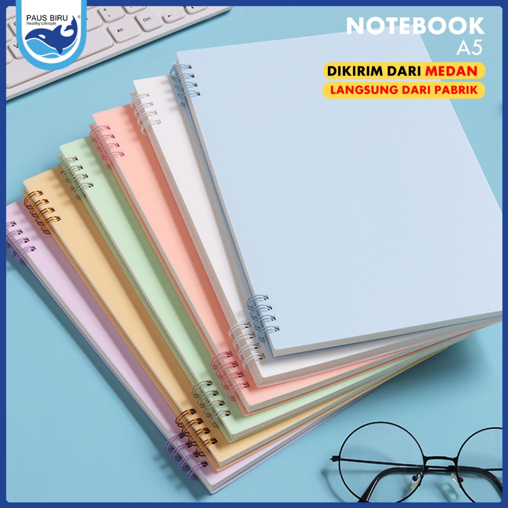 Jual Paus Biru - Buku Tulis Catatan Notebook A5/Notebook Journal/ Buku ...