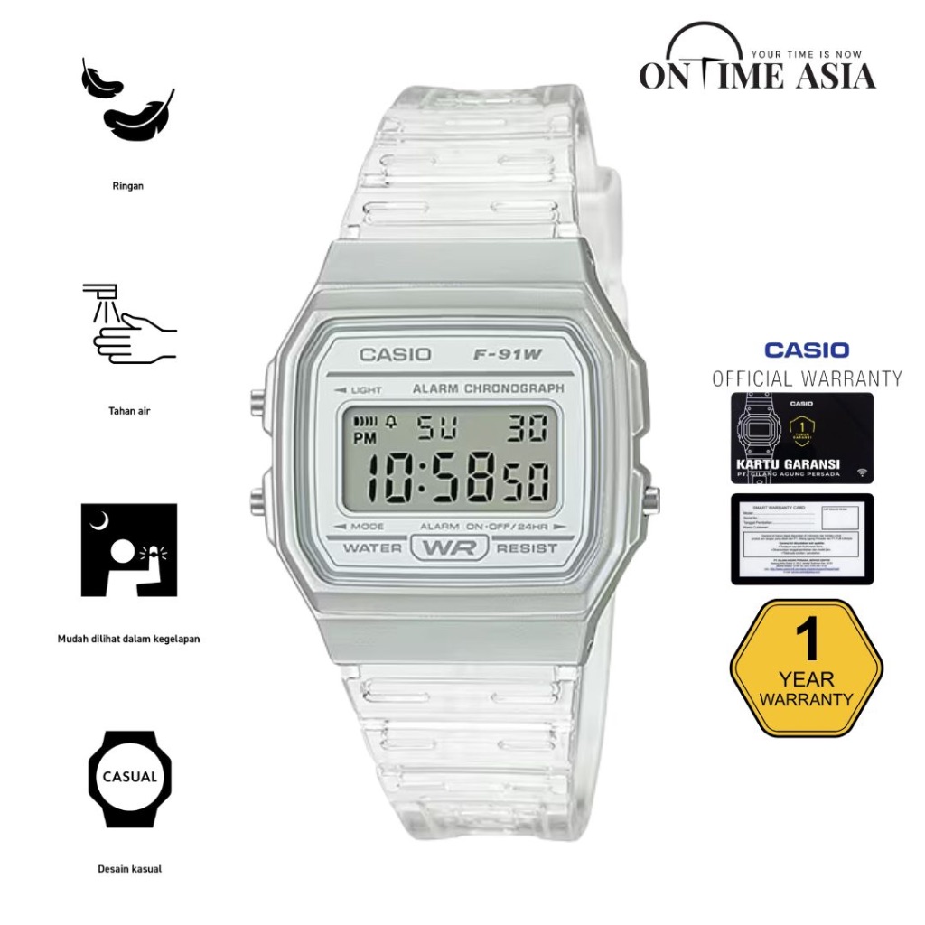 Jual Casio General F-91WS-7DF / F91WS-7 Original & Garansi | Shopee ...