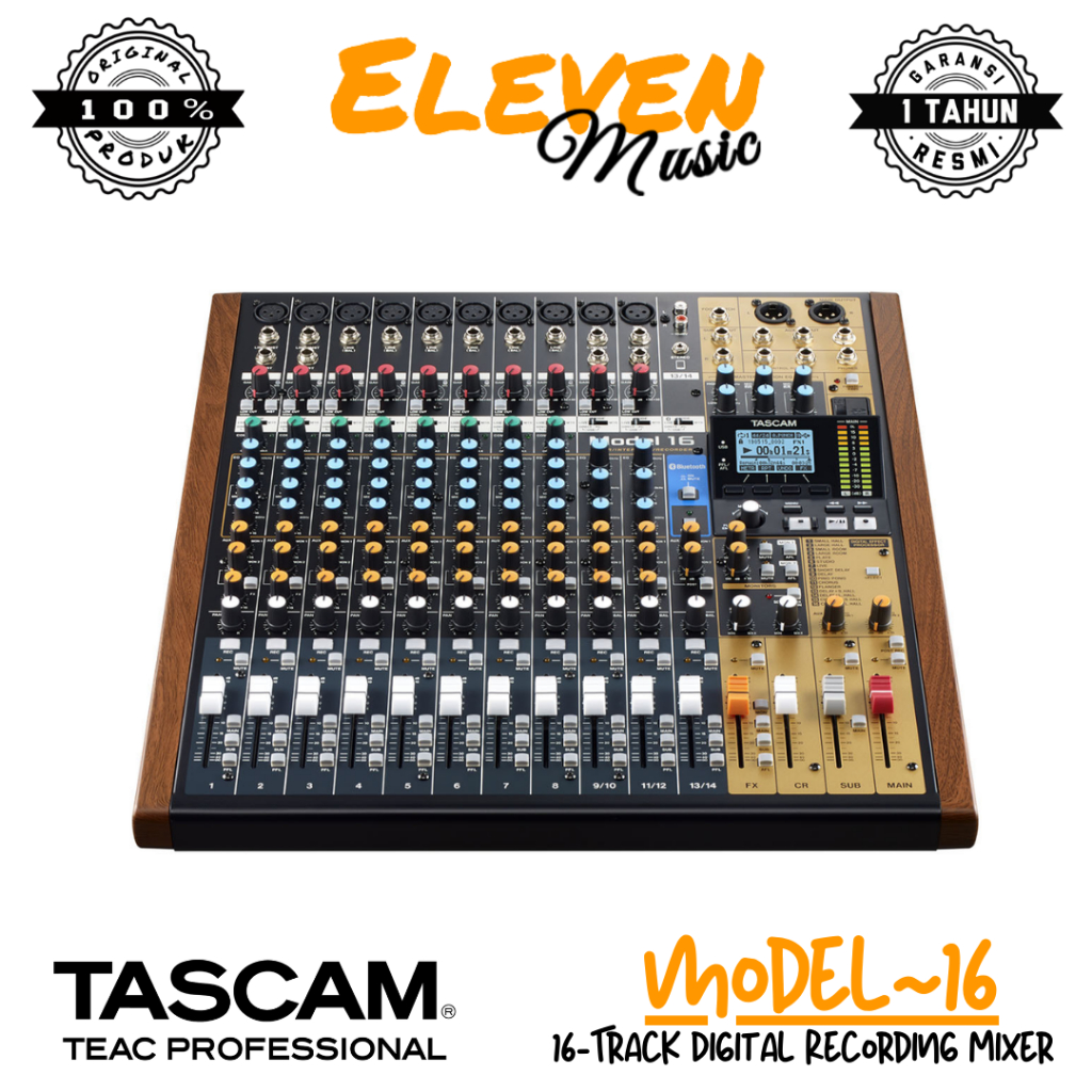 Jual Tascam Model 16 16-Track Live Recorder & Mixing Console With Audio ...