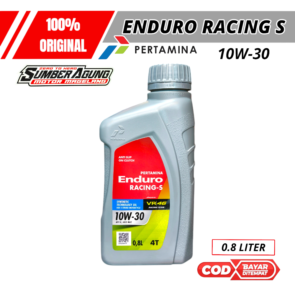 Jual Oli Enduro Racing-S 0.8 Liter Sae 10W-30 Jamin Original Pertamina ...
