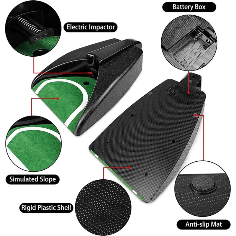 Jual Golf Training Aid Golf Putting Machine Automatic Return Electric ...