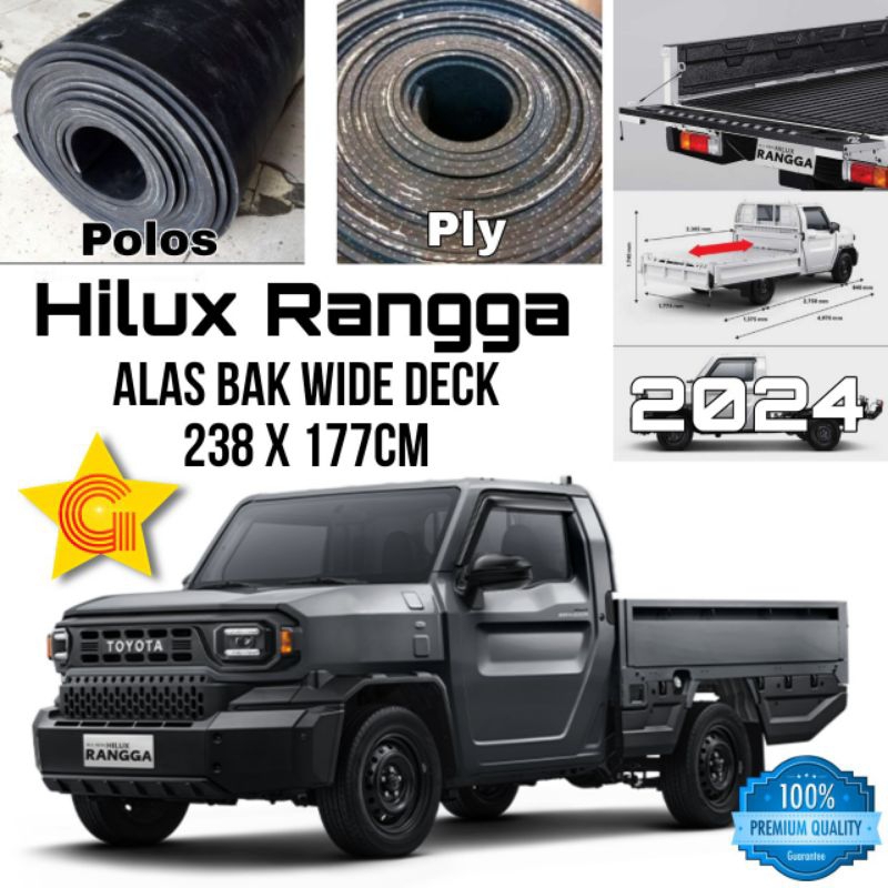 Jual Karpet Karet Alas Bak Hilux Rangga 2024 Pickup Wide Deck 175x238cm ...