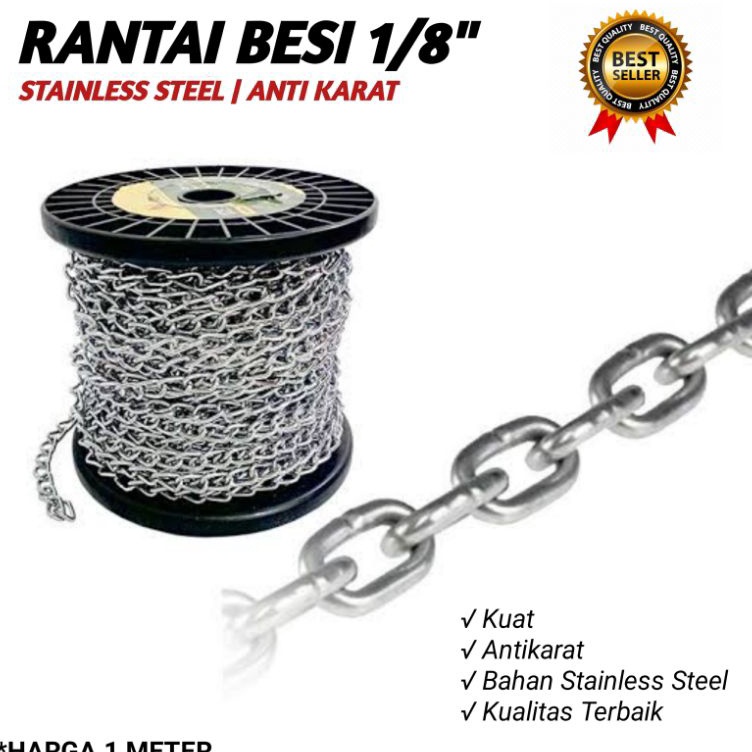 Jual Sale Oke Rantai Kapal 18 inch STAINLESS STEEL Rante Besi Gembok ...