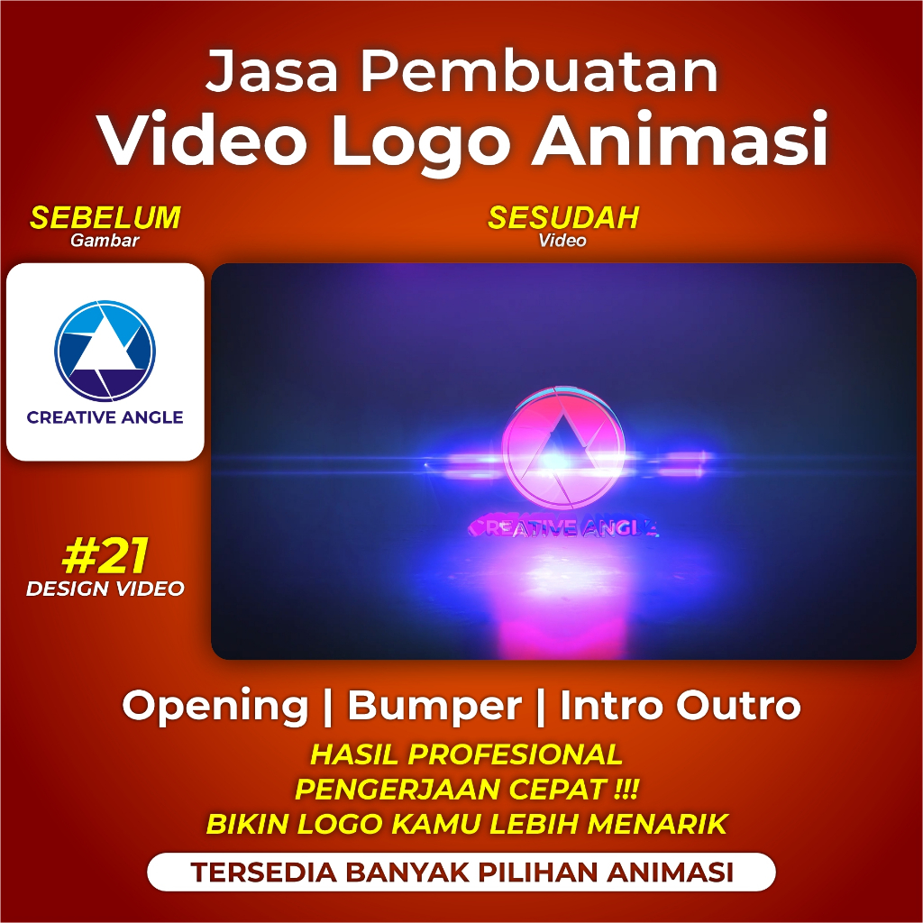 Jual Jasa Pembuatan Video Motion Graphic Opening Intro Outro Bumper ...
