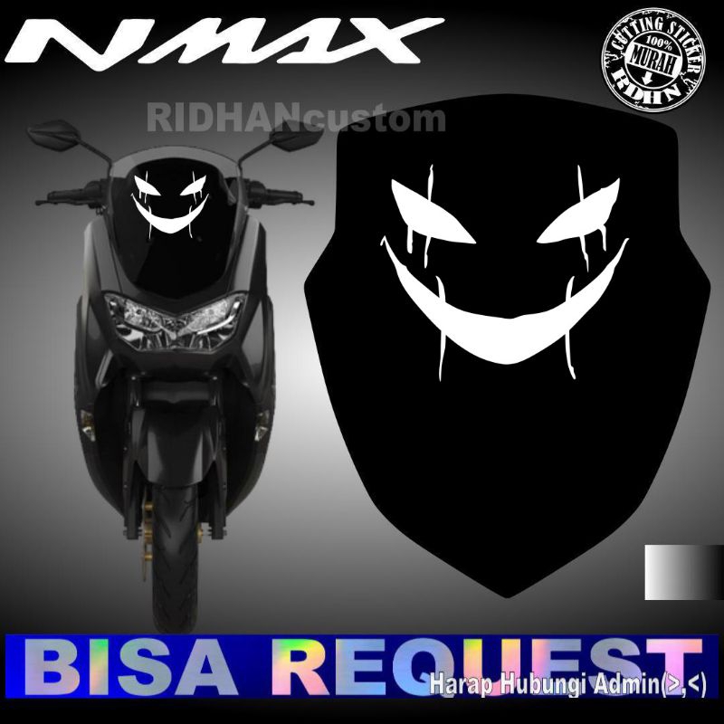 Jual CUTTING STICKER VISOR MOTOR EMOT SENYUM KEREN | Shopee Indonesia