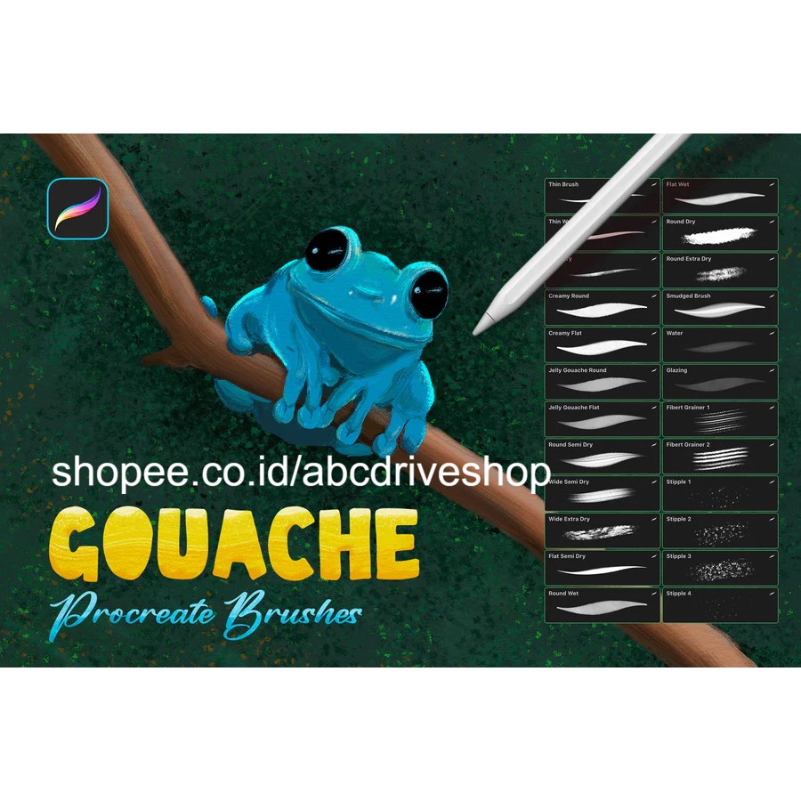 Jual Procreate Brush - Gouache Procreate Brushes | Shopee Indonesia