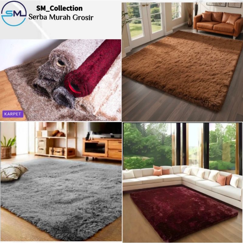 Jual Karpet Lantai Bulu/Alas Duduk/Karpet Bulu Rumahan/Kain Bulu/Karpet ...