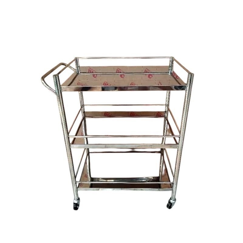 Jual Troli Instrumen 3 Susun Stainless - Trolley Instrumen 3 Rak ...
