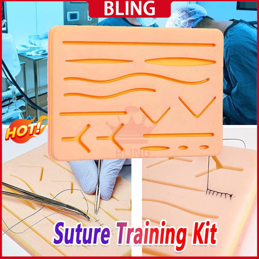 Jual Model Kulit Silikon Pad Sutura Latih Jahit Luka Medis Wound Suture