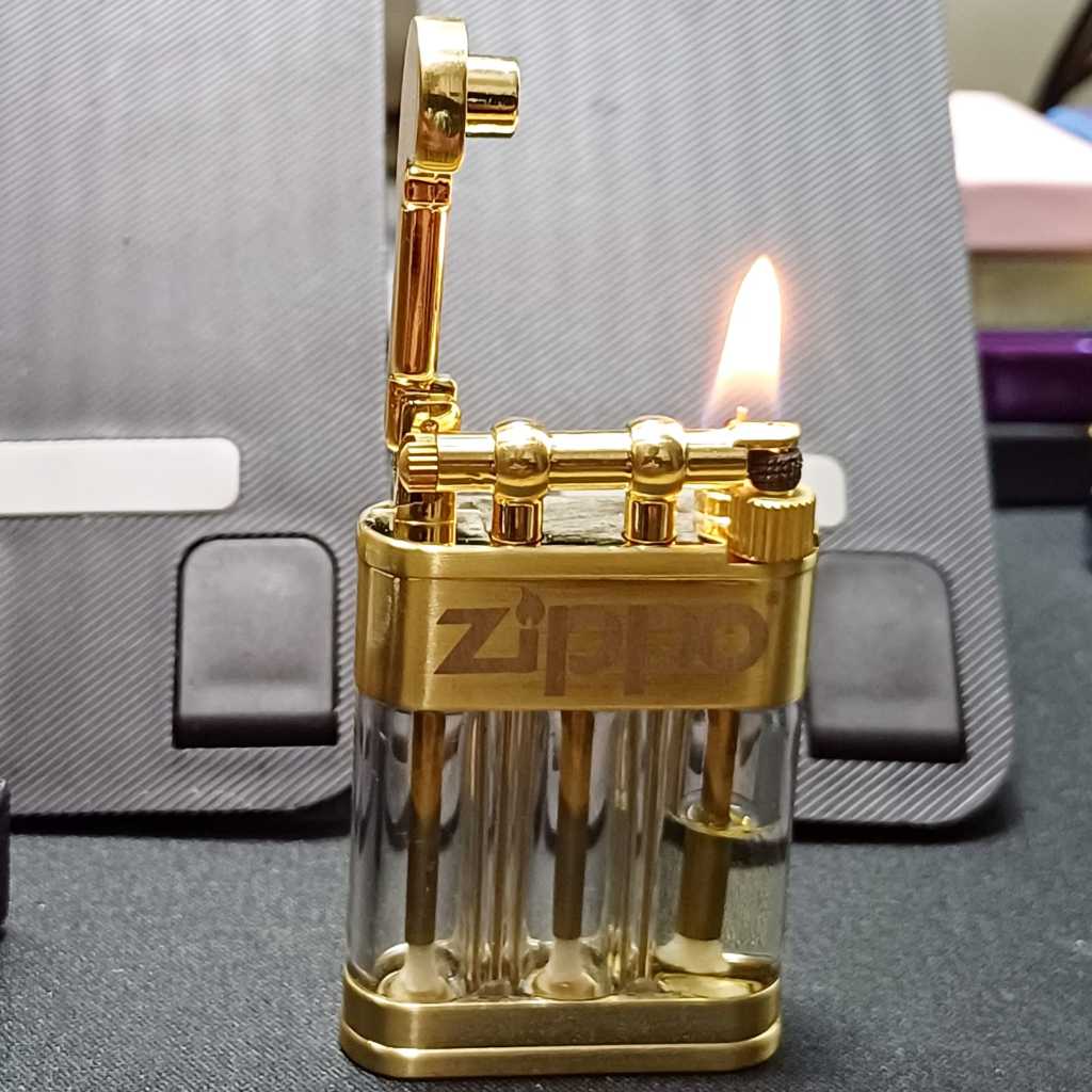 Jual korek api classic model transparan-warna silver dan gold | Shopee ...