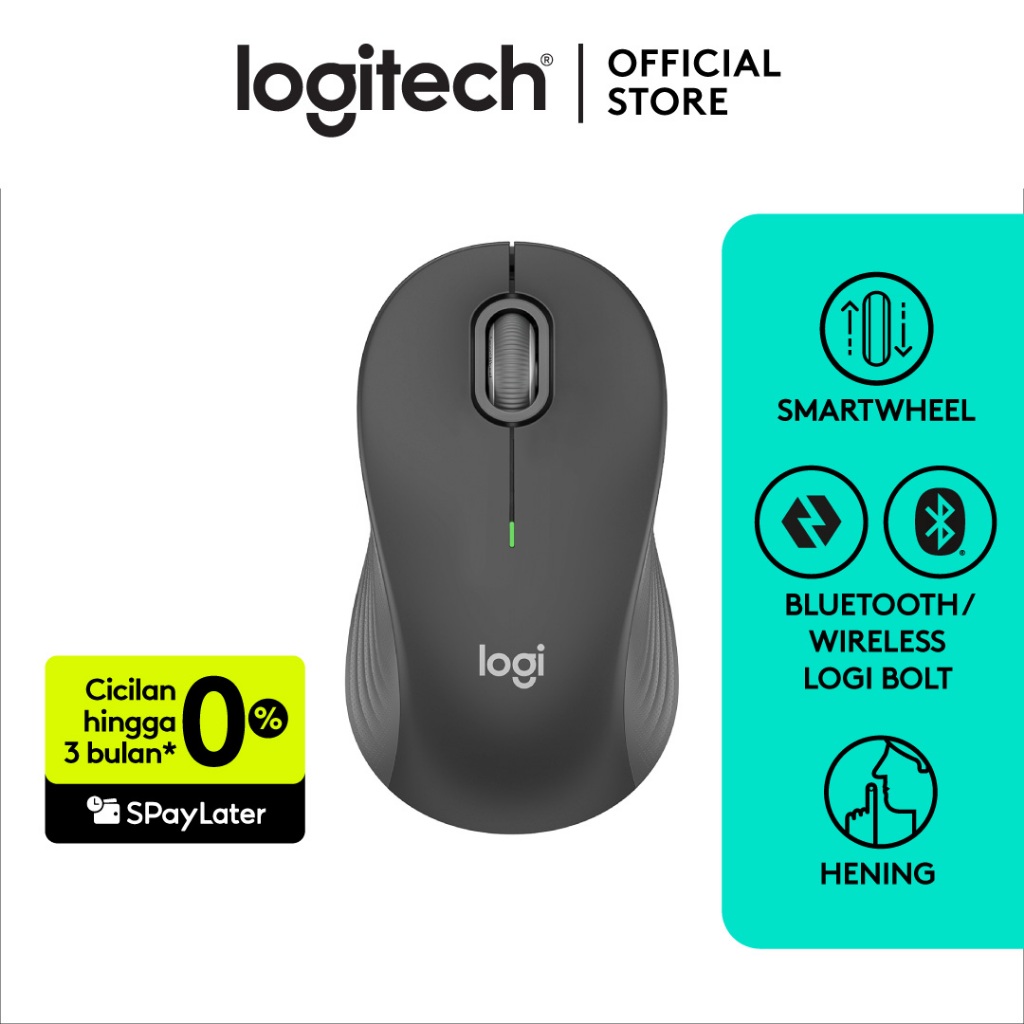 Jual Logitech Signature M550 L Mouse Wireless Bluetooth Silent Clicks ...