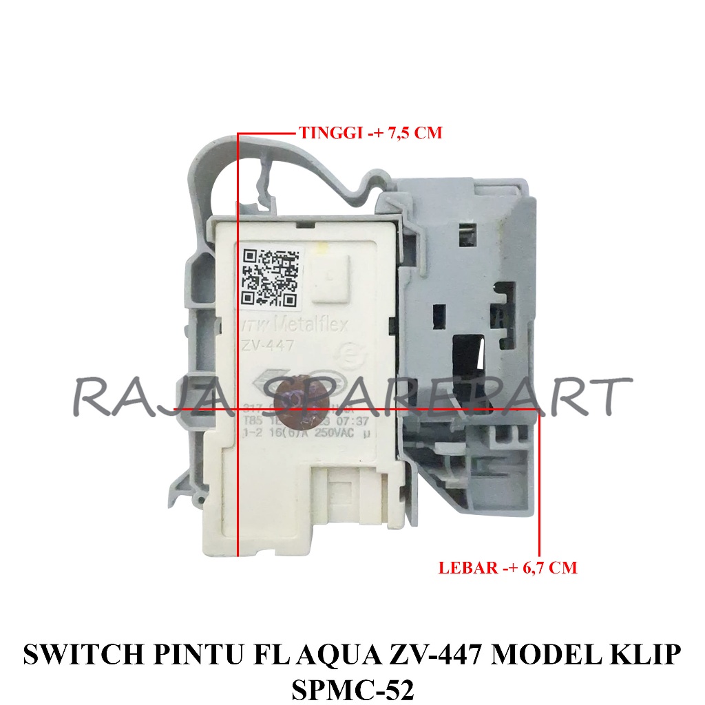 Jual SPMC52 SWITCH / DOOR LOCK MESIN CUCI / SWITCH PINTU FRONT LOADING ...