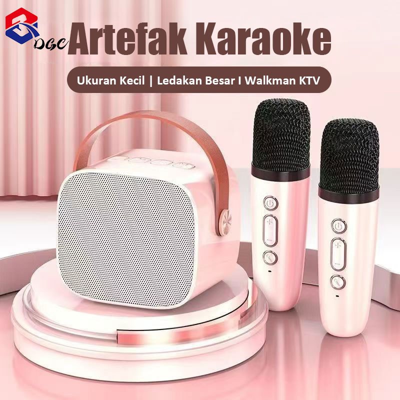 Jual DGC k1 Speaker Mini Bluetooth 2 mic 1 Karaoke Bluetooth Speaker ...