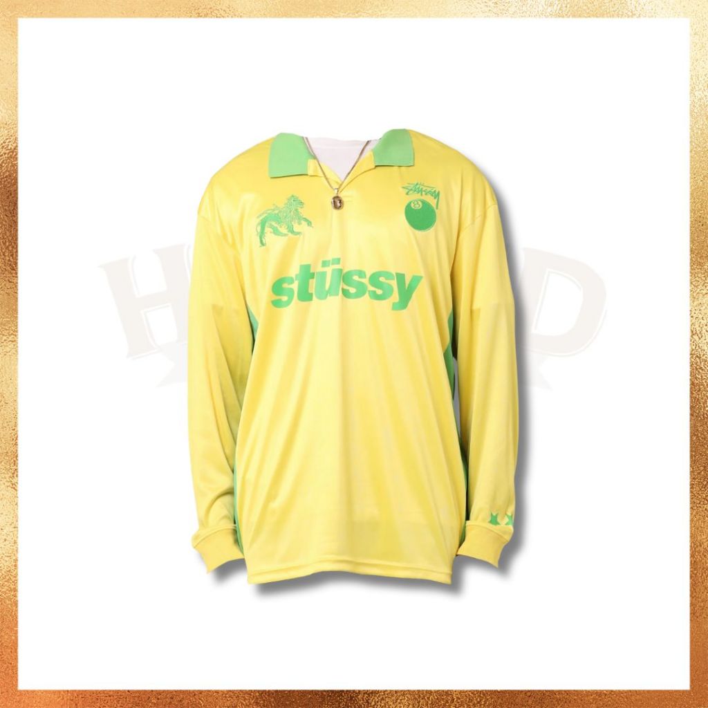 Jual READY STOCK!! Stussy Brazil Football Polo Long Slevee Jersey 100% ...