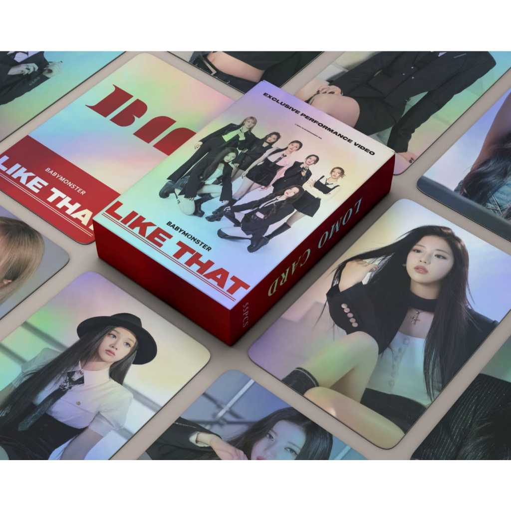Jual 55 pcs baemon lomocard photocard baby monster | Shopee Indonesia