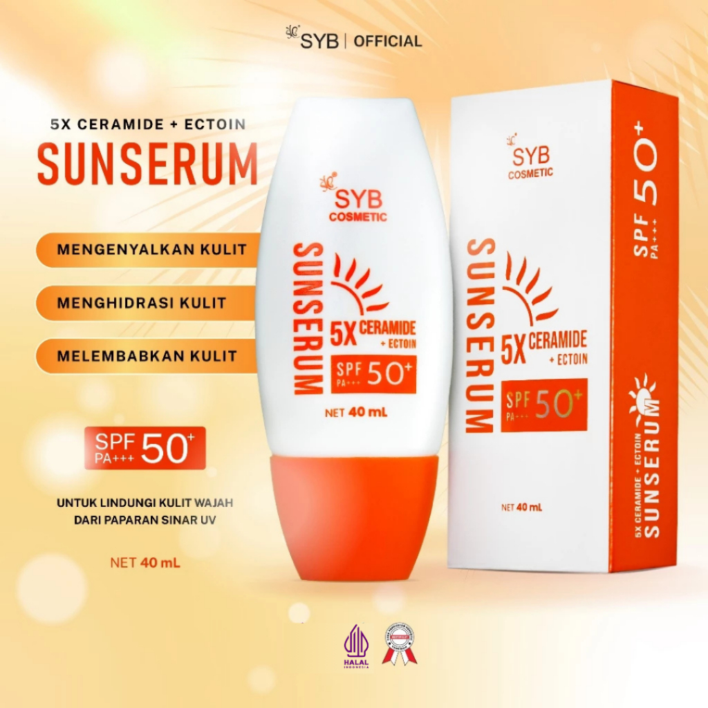 Jual SYB COSMETIC SUNSERUM with 5X CERAMIDE + ECTOIN SPF 50+ PA ...