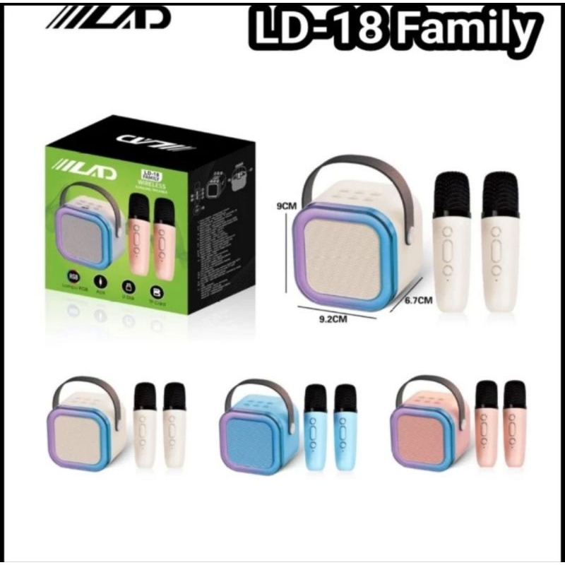 Jual Speaker mini bluetooth karaoke 2 mic set Viral speaker karaoke ...
