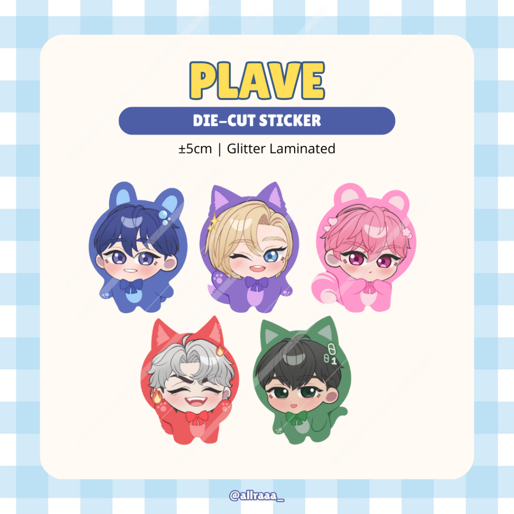 Jual PLAVE DIE-CUT GLITTER STICKER | Shopee Indonesia