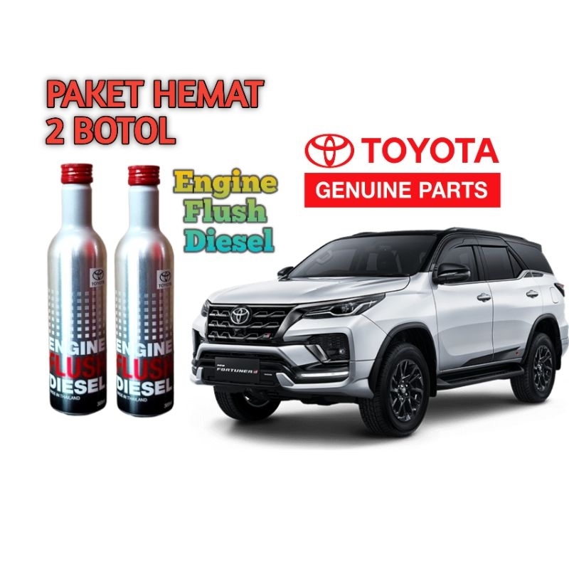 Jual PAKET HEMAT 2 BOTOL Original Genuine Toyota Engine Flush DIESEL ...