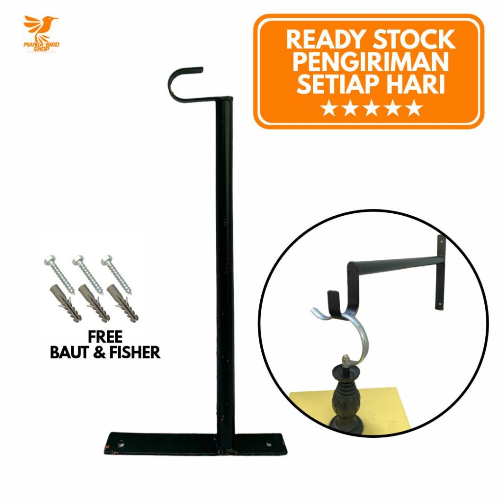 Jual Gantungan Rak Siku L Non Emboss Plat Besi Baja Gantungan Tempel ...