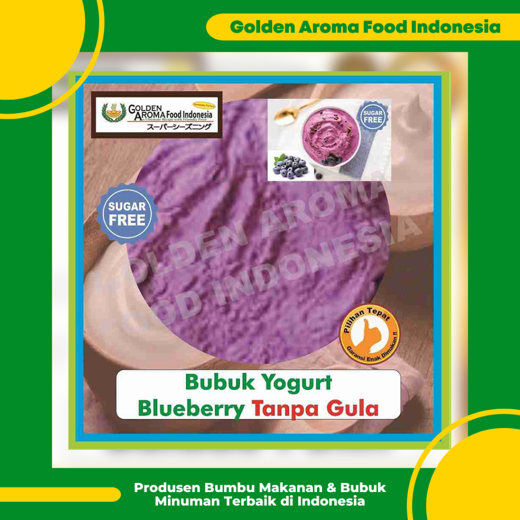 Jual Bubuk Yogurt Rasa Blueberry Tanpa Gula 1 Kg Serbuk Ice Youghurt ...