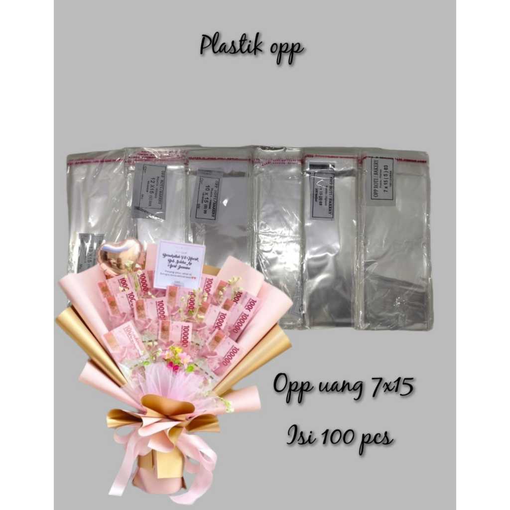 Jual Plastik Opp Lem Uang Kertas Opp Roti ACC 7x15 10x15 9x14 6x18 ...