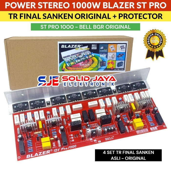 Jual POWER BLAZER STEREO 1000W ST PRO PLUS PROTEKTOR TR SANKEN JAPAN